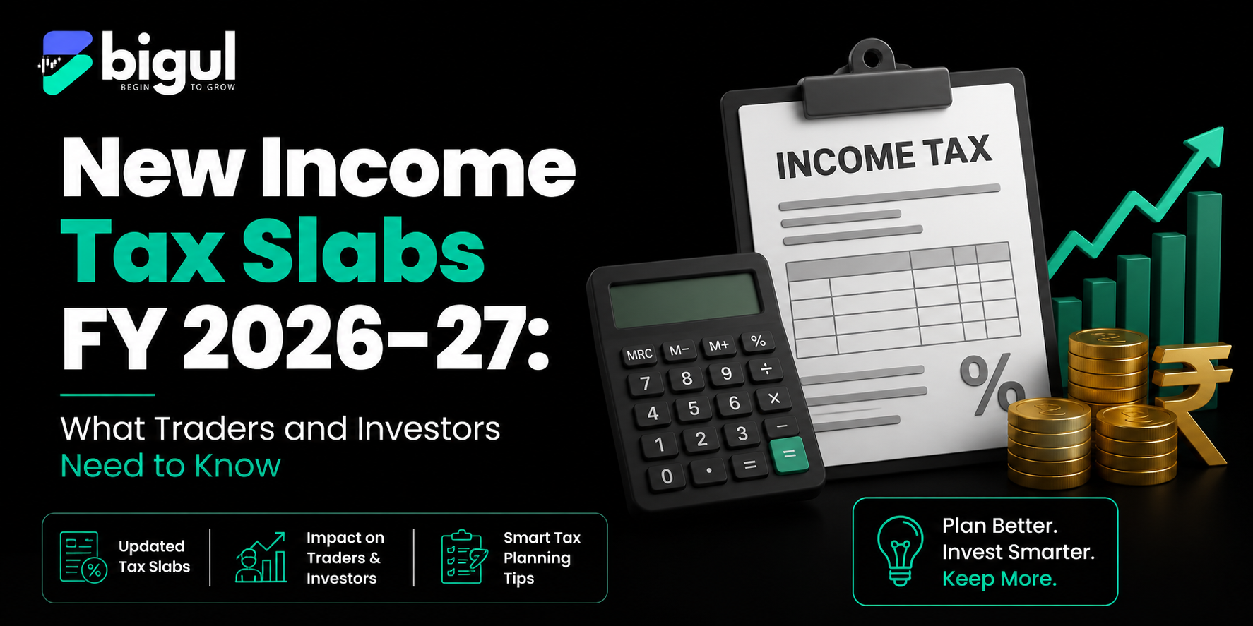New income tax slabs FY 2026-27 and F&O tax changes for traders and investors in India